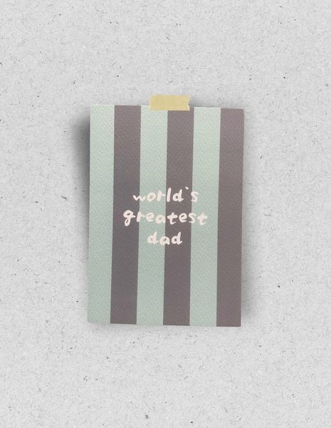 Postkarte "World`s greatest dad": Din A6