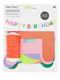 PAPER POETRY GIRLANDE HAPPY BIRTHDAY BUNT 5M