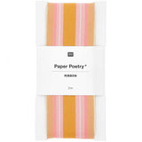 Paper Poetry Webband Mutli Streifen orange/neon pink